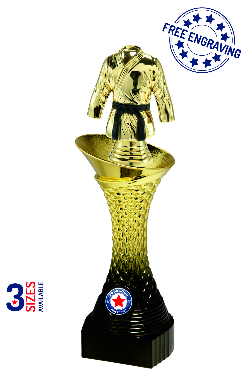 Heavyweight Gradient Gold Martial Arts Award - P515.15 + X10_.15