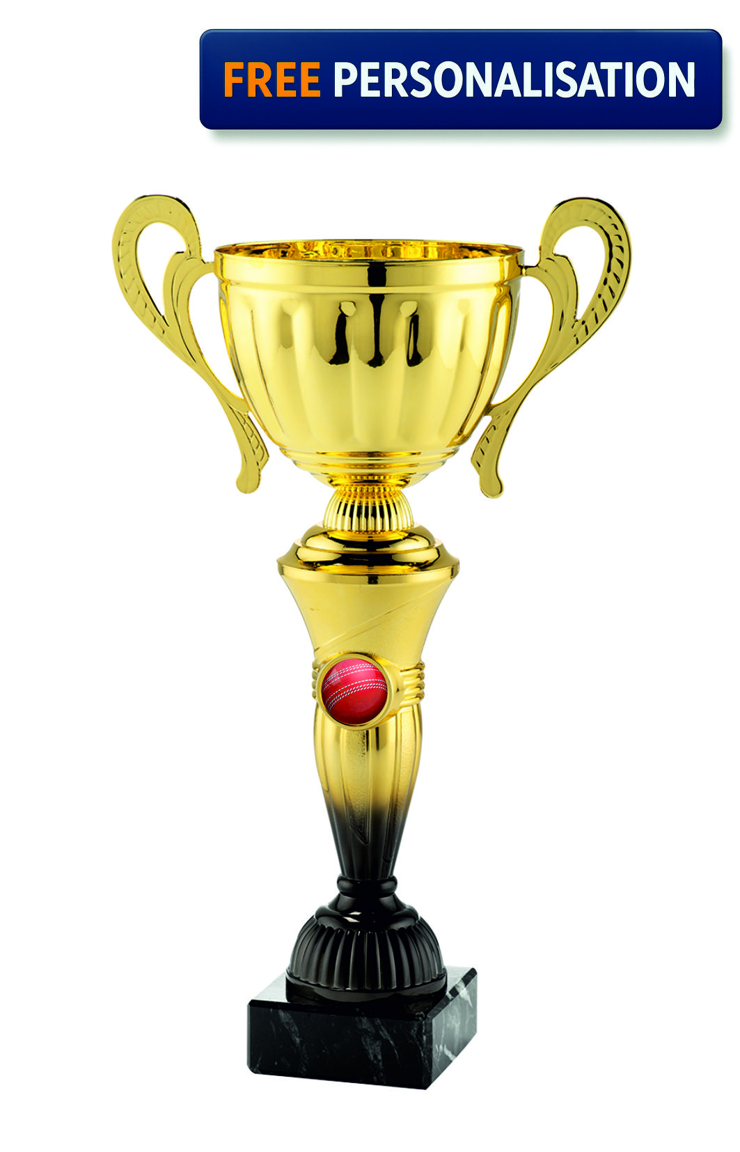 36cm GOLD & BLACK CUP CRICKET AWARD - MT.151.15.E