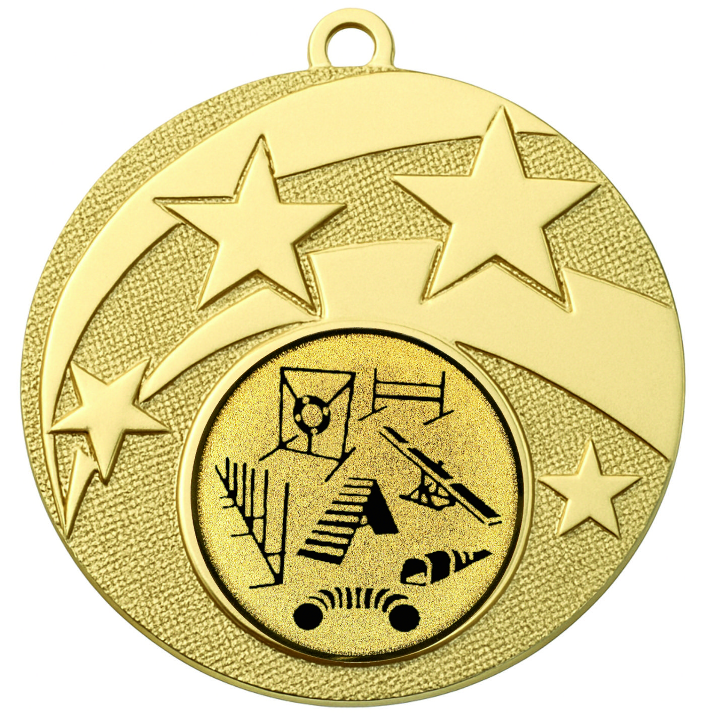 Gold Star Dog Agility Medal - FREE Ribbon - BIE.M9457.01