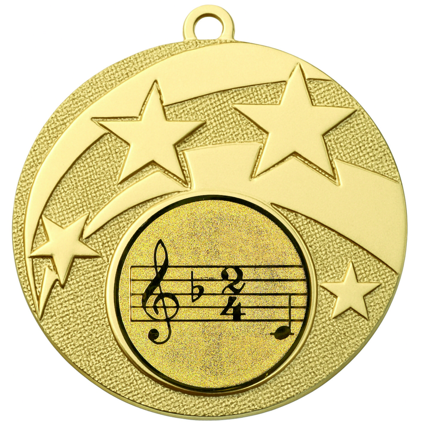Gold Star Music Medal -FREE Ribbon -BIE.M9457.01