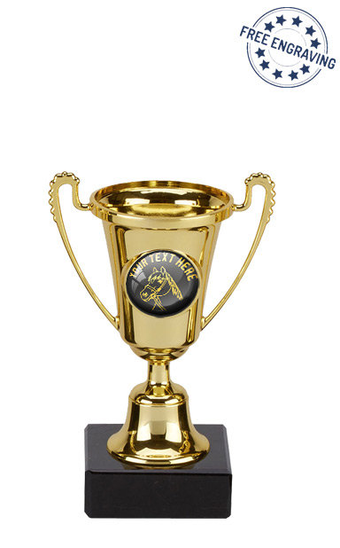 Design Your Own Equestrian Mini Gold Cup Award (13cm)- CP200.01