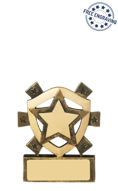 Participation Mini Shield Star Resin Trophy - RM649