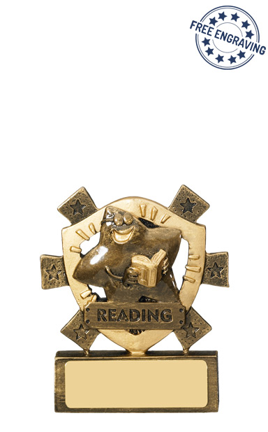 Mini Shield Reading Resin Trophy - RM617