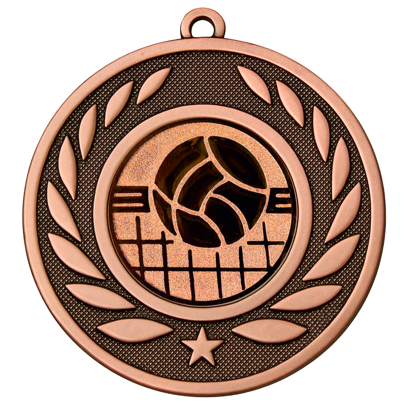 Bronze Laurel Volleyball Medal-FREE Ribbon-BIE.M9459.03