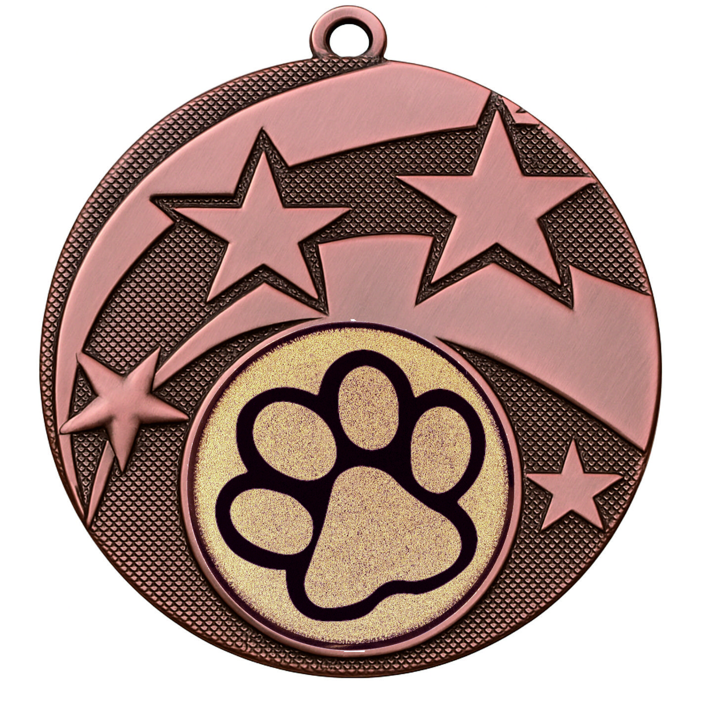 Bronze Star Dog Paw Medal - FREE Ribbon - BIE.M9457.03