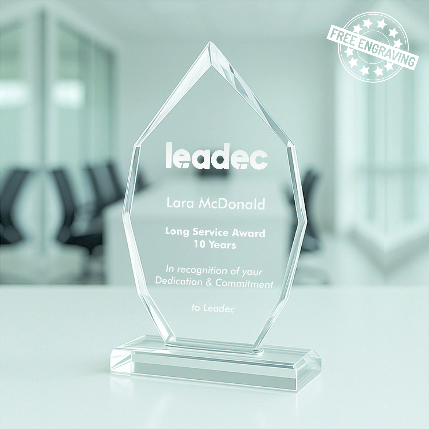 Iceberg Luxury Glass Award - Presentation Box - GL.049