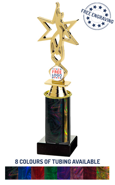 Gold Dancing Star Holder Award (24cm) - T.9872-4