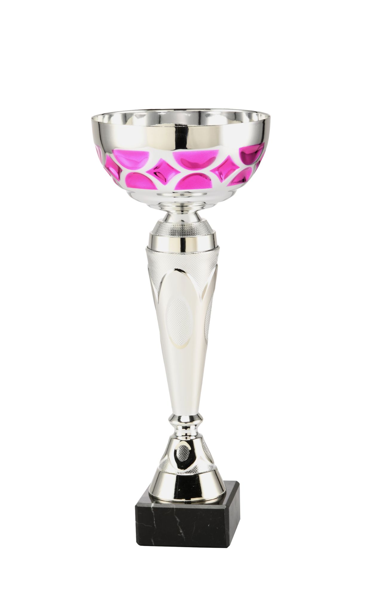 Silver & Pink Patterned Presentation Cup - ET.437.152.D