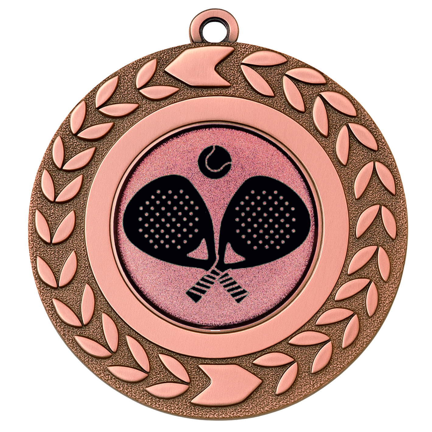Bronze Wreath Padel Medal - FREE Ribbon - BIE.M9460.03