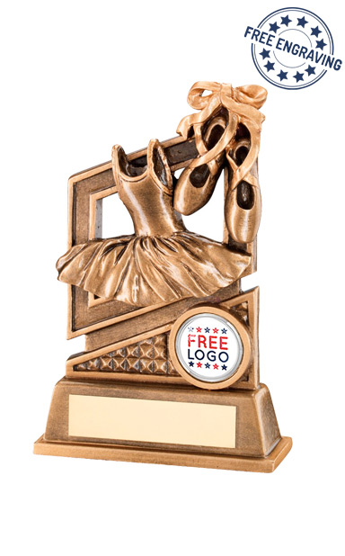 Stylish Street Dance Female Award Antique Bronze Trophy FREE Engraving RF457 