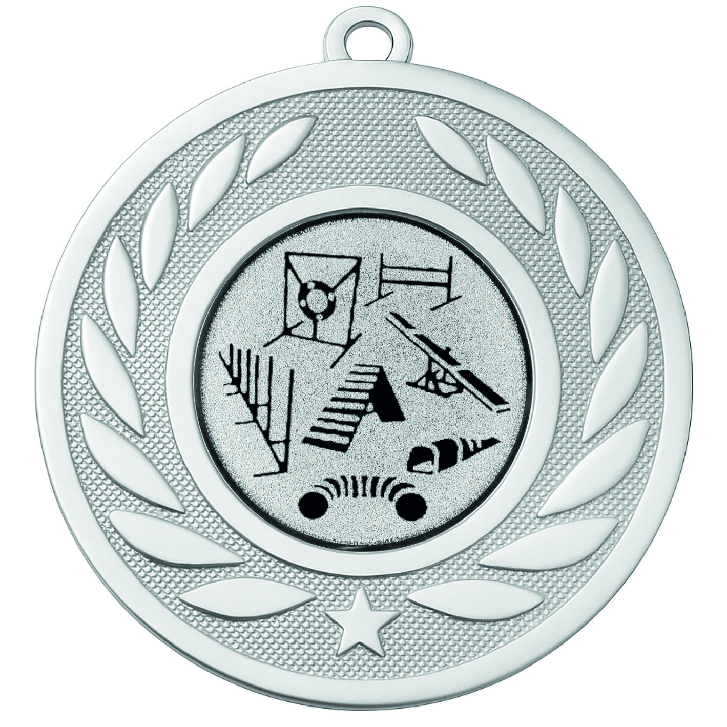 Silver Laurel Dog Agility Medal - FREE Ribbon - BIE.M9459.02