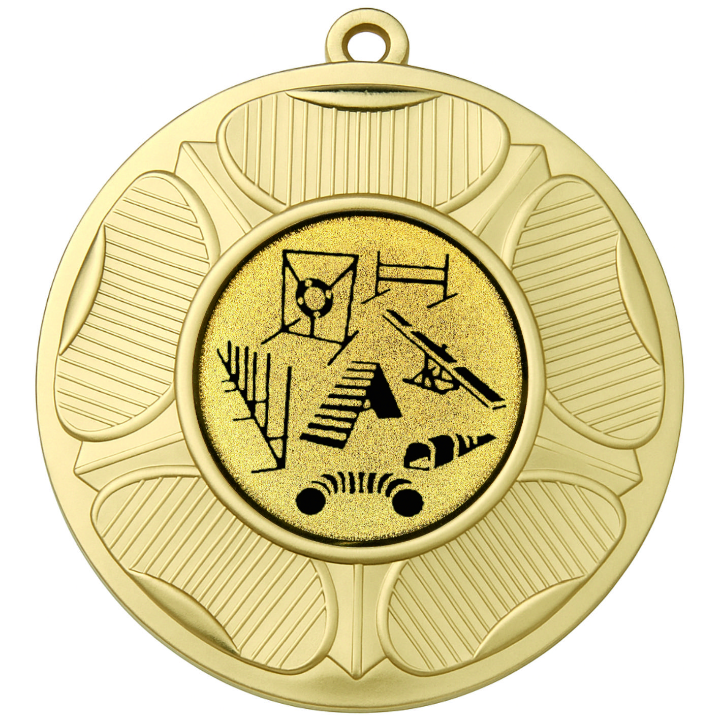 Gold Tudor Rose Dog Agility Medal-FREE Ribbon - BIE.M9458.01