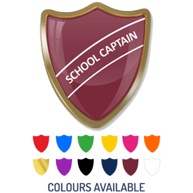 SCHOOL CAPTAIN SHIELD BADGE