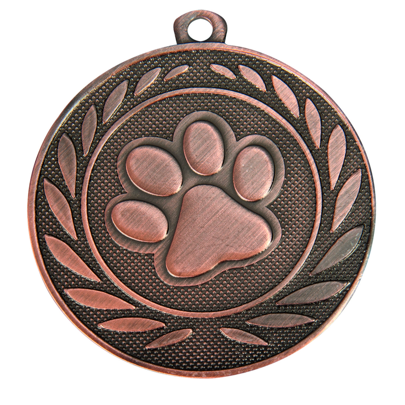Bronze Dog Paw 50mm Medal DI5000.Y.03