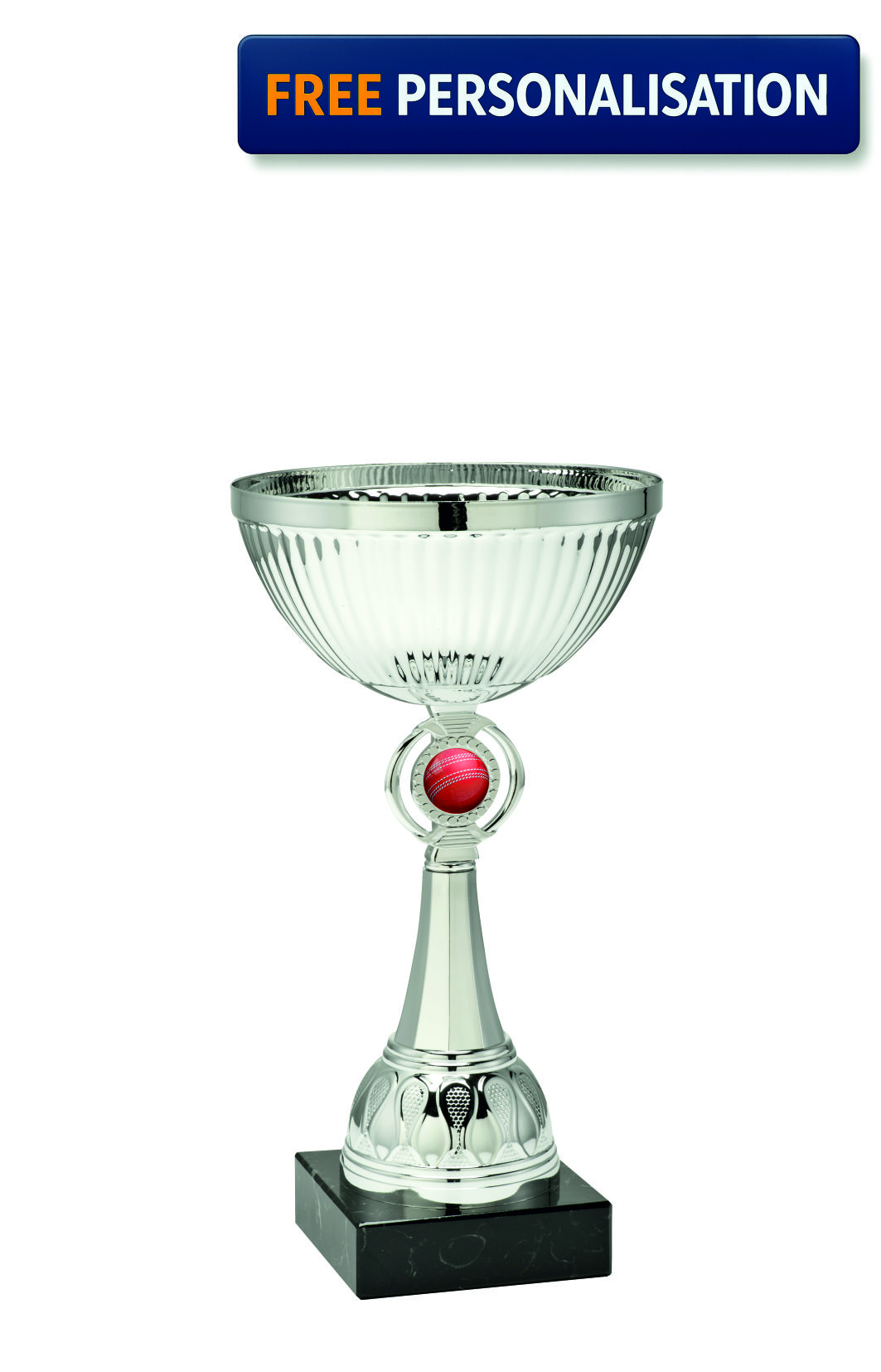 24.5cm SILVER CUP CRICKET AWARD - ET.351.62.F