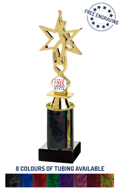 Gold Dancing Star Holder Award (21.5cm) - T.9872-3