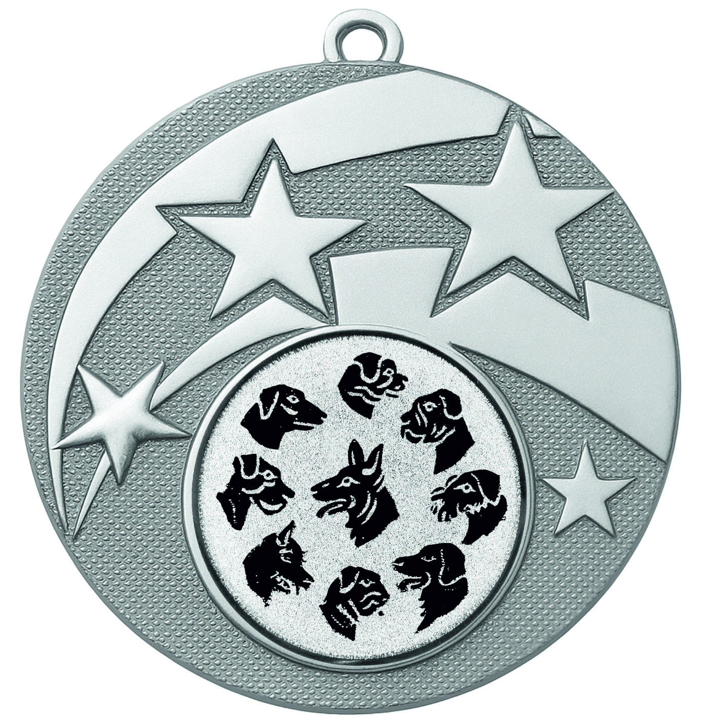 Silver Star Multi Dog Medal - FREE Ribbon - BIE.M9457.02