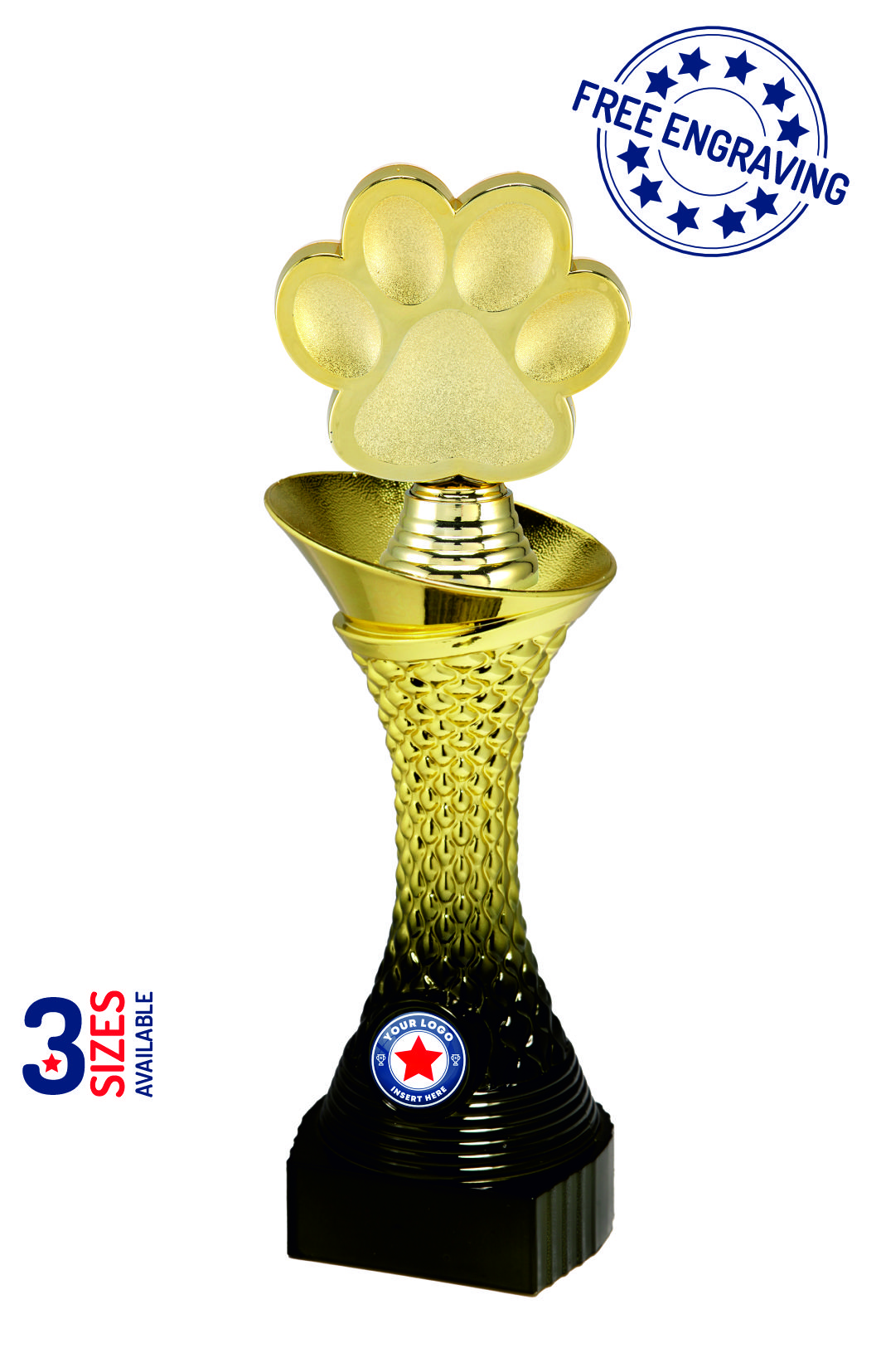 Heavyweight Gradient Gold Dog Award - P528.01 + X10_.15