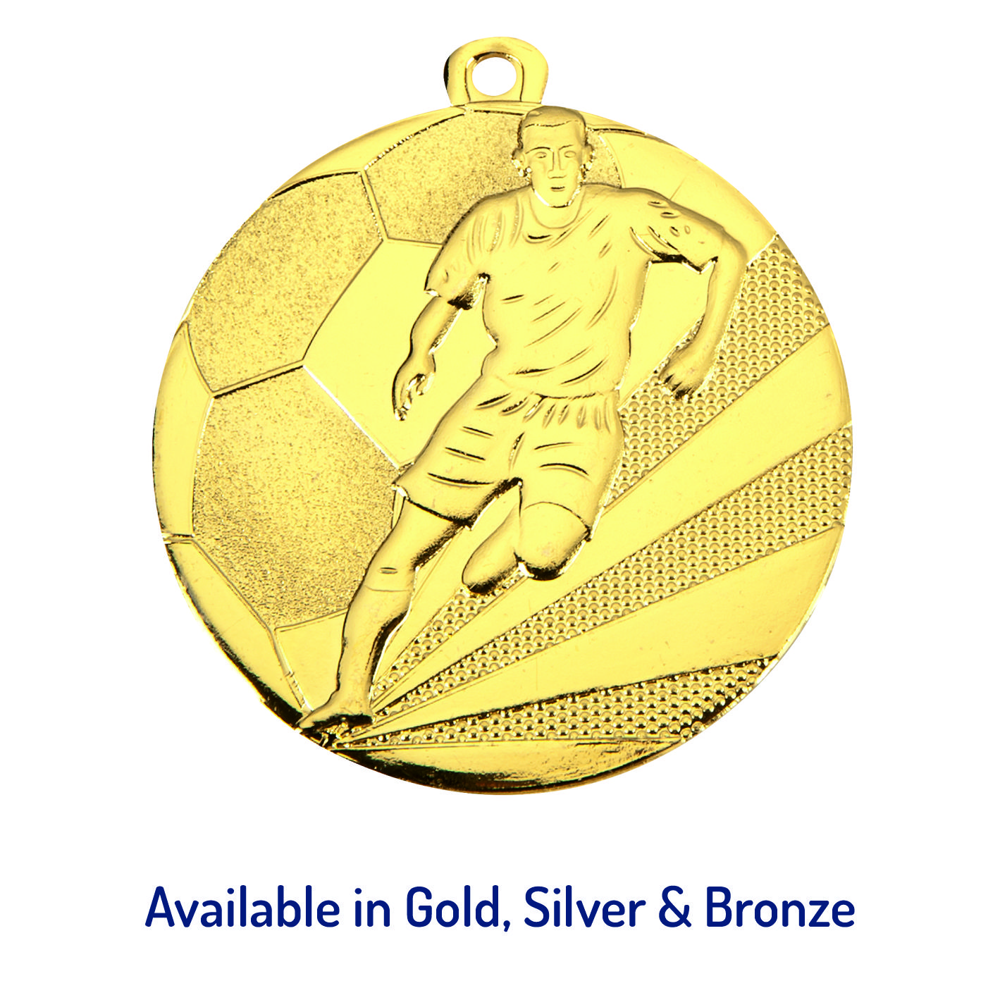 50mm Footballer Football Medal - D112A